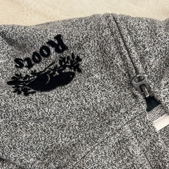Roots kids Gray Zip-Up Hoodie Sweatshirt size youth Large - new - Picture 9 of 10